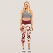 Cherry Blossom Capri Leggings (Vorderseite)