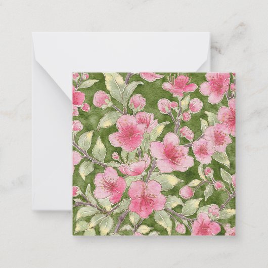 Cherry Blossom Card Mitteilungskarte (Vorderseite)