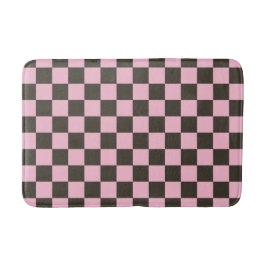 Cherry blossom checkered board pattern badematte