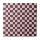 Cherry blossom checkered board pattern fliese (Vorderseite)