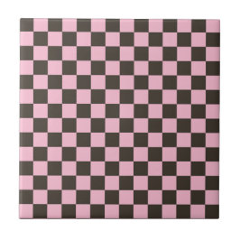 Cherry blossom checkered board pattern fliese