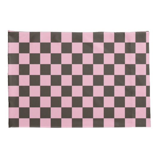 Cherry blossom checkered board pattern kissenbezug (Rückseite-Rechts)