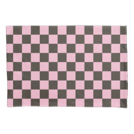 Cherry blossom checkered board pattern kissenbezug