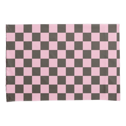 Cherry blossom checkered board pattern kissenbezug (Vorderseite-Rechts)