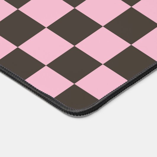 Cherry blossom checkered board pattern schreibtischunterlage (Ecke)