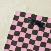 Cherry blossom checkered board pattern strandtuch (Beispiel)