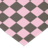 Cherry blossom checkered board pattern tischdecke (Schrägansicht)
