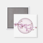 Cherry Blossom Cherry Tree Japanisch Japan Sakura Magnet (Vorderseite/Rückseite)
