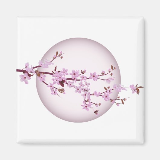 Cherry Blossom Cherry Tree Japanisch Japan Sakura Magnet (Vorne)
