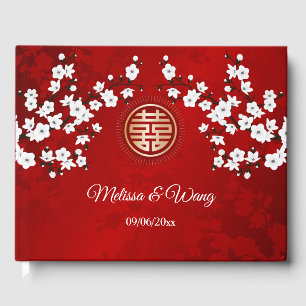 Cherry Blossom Chinese Wedding Gästebuch