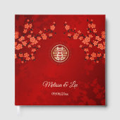 Cherry Blossom Chinese Wedding Gästebuch (Vorderseite)