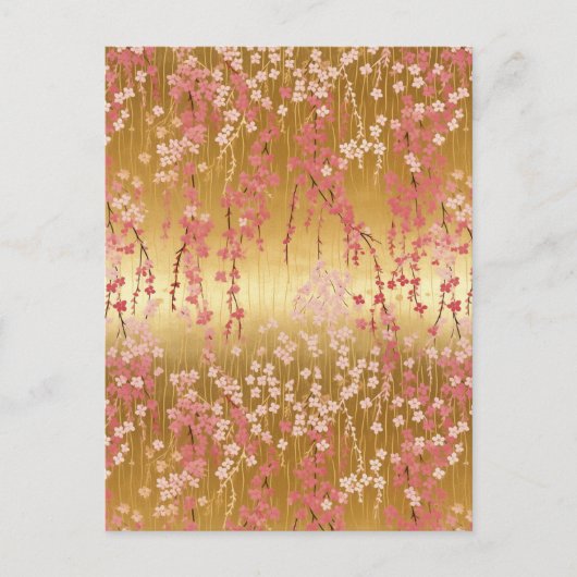 Cherry Blossom Chiyogami Postkarte (Vorderseite)