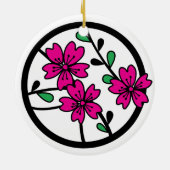 CHERRY BLOSSOM CIRCLE KERAMIK ORNAMENT (Hinten)