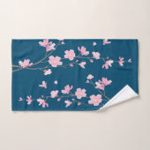 Cherry Blossom - Classic Blue Badhandtuch Set (Handtuch)