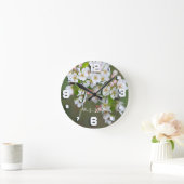 Cherry Blossom Clock Runde Wanduhr (Zuhause)
