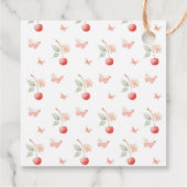 Cherry Blossom Clothesline Baby Dusche Vielen Dank Geschenkanhänger (Rückseite)