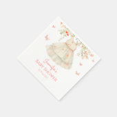 Cherry Blossom Clothesline Babydusche Serviette (Ecke)