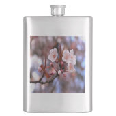 Cherry Blossom Cluster mit rosa und blau Flachmann (Vorderseite)