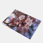 Cherry Blossom Cluster mit rosa und blau Fußmatte (Schrägansicht)