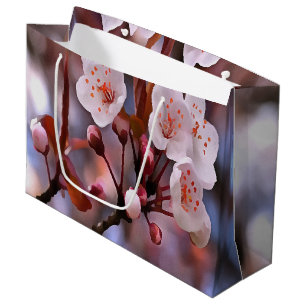 Cherry Blossom Cluster mit rosa und blau Große Geschenktüte