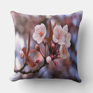 Cherry Blossom Cluster mit rosa und blau Kissen