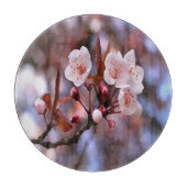 Cherry Blossom Cluster mit rosa und blau Schneidebrett (Vorderseite)