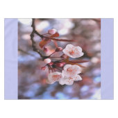 Cherry Blossom Cluster mit rosa und blau Tischdecke (Vorderseite (Horizontal))