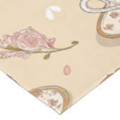 Cherry Blossom Coffee Cozy Pattern (2) Tischdecke (Schrägansicht)
