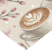 Cherry Blossom Coffee Cozy Pattern (6) Tischdecke (Schrägansicht)