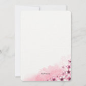 Cherry Blossom Corner Einladung (Rückseite)
