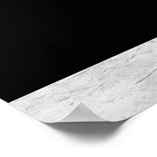 Cherry Blossom Crescent Moon and Crow Poster (Ecke)