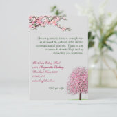 Cherry Blossom Custom Accommodation Card Begleitkarte (Stehend Vorderseite)