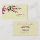 Cherry Blossom Custom Business Cards (rosa) Visitenkarte (Vorne/Hinten)