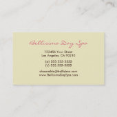 Cherry Blossom Custom Business Cards (rosa) Visitenkarte (Rückseite)