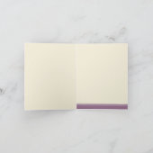 Cherry Blossom Custom Danke Card (lila) (Innenseite)