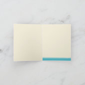 Cherry Blossom Custom Dankeschön Card (aqua) Dankeskarte (Innenseite)
