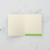 Cherry Blossom Custom Vielen Dank Karte (grün) (Innenseite)