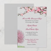 Cherry Blossom Custom Wedding Einladungen (Vorne/Hinten)