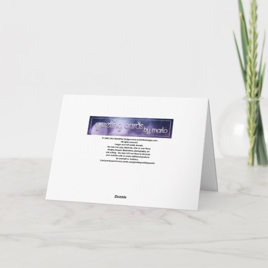 Cherry Blossom D1 individuell anpassbare Geburtsta Karte (Rückseite)