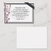 Cherry Blossom danke Ihnen Karten (Vorne/Hinten)