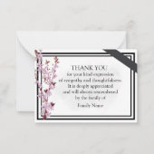 Cherry Blossom danke Ihnen Karten (Vorderseite)