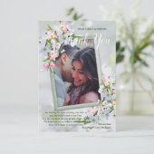 Cherry Blossom danke Ihnen Karten (Stehend Vorderseite)