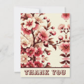Cherry Blossom Dankeschön Karte (Vorderseite)