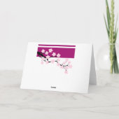 Cherry Blossom | Dankeskarte (Rückseite)