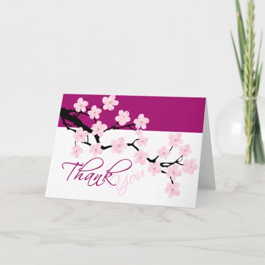 Cherry Blossom | Dankeskarte (Vorderseite)
