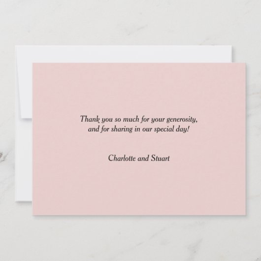 Cherry Blossom Dankeskarte (Rückseite)