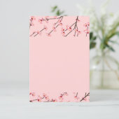 Cherry Blossom Dankeskarte (Stehend Vorderseite)