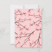 Cherry Blossom Dankeskarte (Rückseite)
