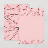 Cherry Blossom Dankeskarte (Vorne/Hinten)