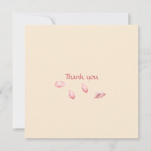 Cherry Blossom Dankeskarte (Rückseite)